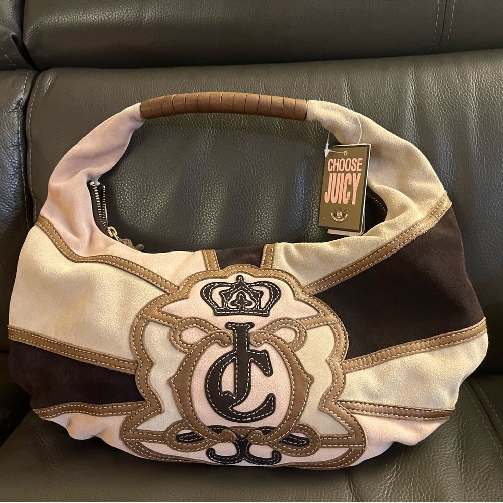 Juicy Couture Tan and Brown Hobo Bag